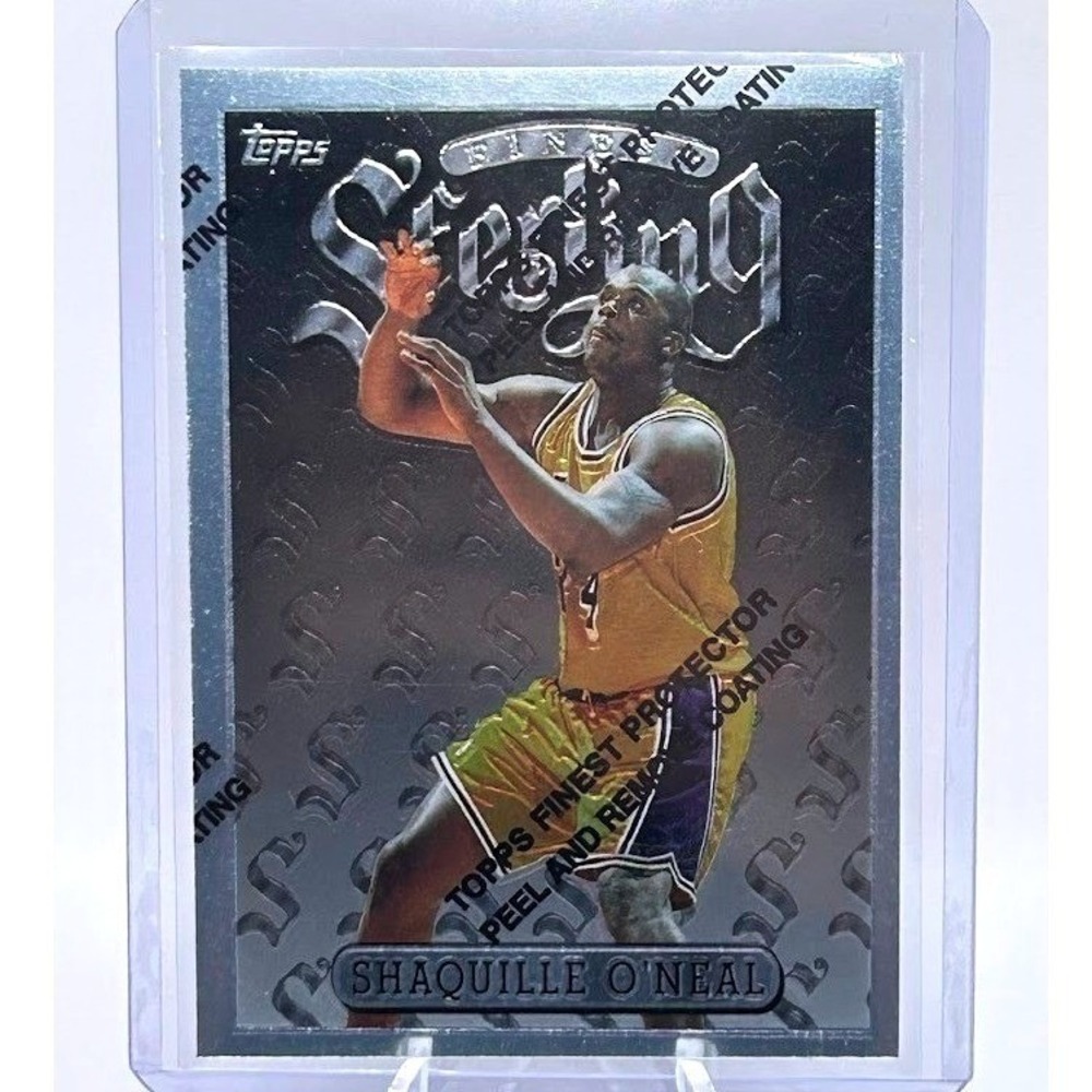Shaquille O'Neal Uncommon 1997 Topps Finest Sterling #289 NBA Los Angeles Lakers